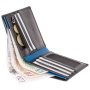 Кошелек мужской Visconti PM101 Pablo c RFID (Black Blue)