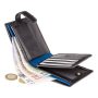 Кошелек мужской Visconti PM102 Leonardo c RFID (Black Blue)