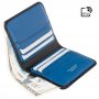Кошелек мужской Visconti VSL34 Lank c RFID (Black-Cobalt)