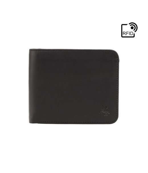 Кошелек мужской Visconti VSL35 Trim c RFID (Black-Cobalt)