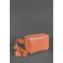 Шкіряна жіноча поясна сумка Dropbag Mini коралова - BN-BAG-6-living-coral BlankNote