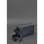 Кожаная поясная сумка Dropbag Mini темно-синяя - BN-BAG-6-navy-blue BlankNote