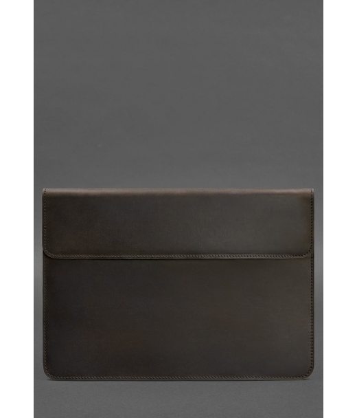 Кожаный чехол-конверт на магнитах для MacBook Pro 15-16'' Темно-коричневый - BN-GC-12-o BlankNote