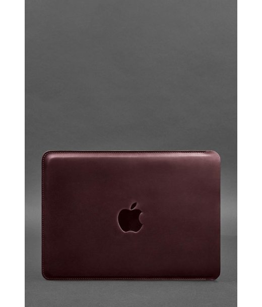 Кожаный чехол для MacBook Air/Pro 13'' Бордовый - BN-GC-7-vin-kr BlankNote