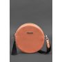 Круглая кожаная женская сумочка Tablet коралловая - BN-BAG-23-living-coral BlankNote