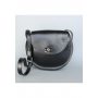 Жіноча шкіряна сумка Кругла чорна - TW-RoundBag-black-ksr The Wings