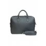 Шкіряна ділова сумка Briefcase 2.0 чорний флотар - TW-Briefcase-2-black-flo The Wings