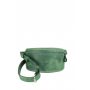 Шкіряна поясна сумка зелена вінтажна - TW-BeltBag-green-crz The Wings