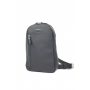 Чоловіча шкіряна сумка Chest bag чорна флотар - TW-Chest-bag-black-flo The Wings