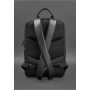 Черный кожаный мужской рюкзак Foster - BN-BAG-39-g BlankNote