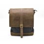 Чоловіча сумка через плече парусина + шкіра RG-1811-4lx TARWA Чоловіча сумка через плече парусина + шкіра RG-1811-4lx TARWA