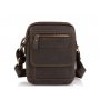Чоловіча шкіряна сумка коричнева Tiding Bag t2101 