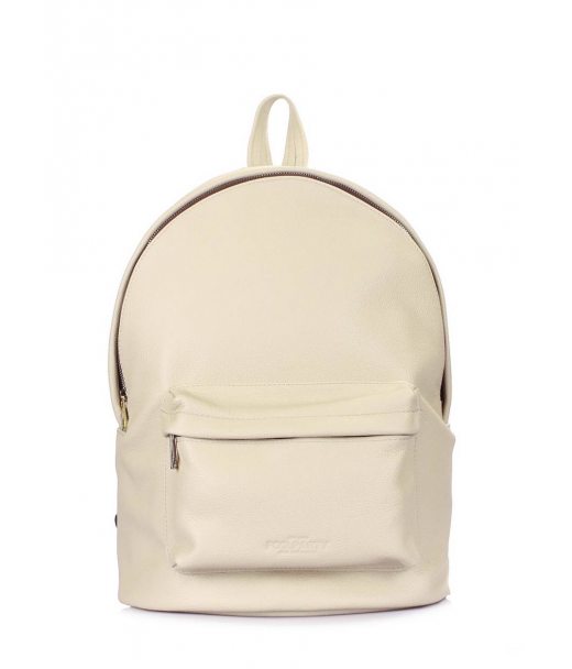 Кожаный рюкзак POOLPARTY (backpack-leather-beige)