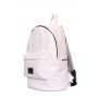 Рюкзак POOLPARTY с тиснением под крокодила (backpack-croco-white)