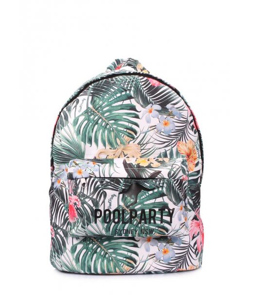 Рюкзак POOLPARTY с тропическим принтом (backpack-oxford-tropic)