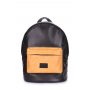 Рюкзак жіночий POOLPARTY (backpack-pu-black-orange)