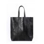 Шкіряна сумка POOLPARTY City (leather-city-croco-black)