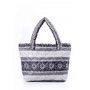 Дутая сумка POOLPARTY с северным узором (pp11-grey)