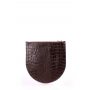 Кожаная косметичка-клатч POOLPARTY (cosmetic-pp1-croco-brown)