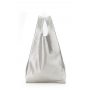 Шкіряна сумка POOLPARTY Tote (leather-tote-silver)