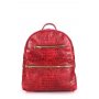 Рюкзак жіночий шкіряний POOLPARTY Mini (mini-bckpck-leather-croco-red)