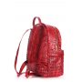 Рюкзак жіночий шкіряний POOLPARTY Mini (mini-bckpck-leather-croco-red)