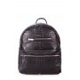 Рюкзак жіночий шкіряний POOLPARTY Mini (mini-bckpck-leather-croco-black)
