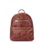 Рюкзак жіночий шкіряний POOLPARTY Mini (mini-bckpck-leather-croco-brown)