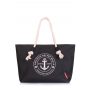 Сумка POOLPARTY с морским принтом (breeze-oxford-black)