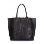 Шкіряна сумка POOLPARTY Amphibia (amphibia-croco-black)