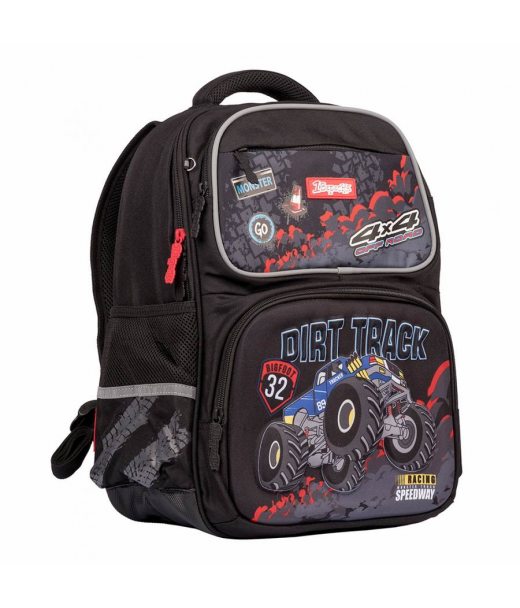 Рюкзак шкільний 1Вересня S-105 "Dirt Track", чорний