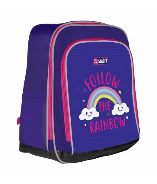 Рюкзак школьный SMART H-55 "Follow the rainbow", фиолетовый