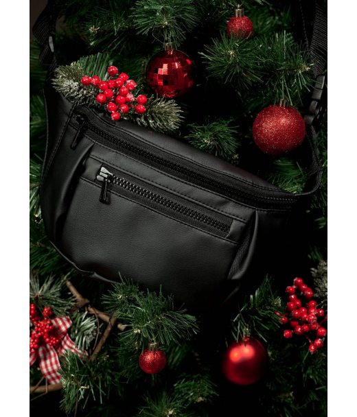 Женская поясная сумка бананка Sambag Tirso Max черная