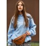 Жіноча умка на пояс бананка Sambag Soho BSS Натуральна руда шкіра