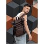 Чоловічий рюкзак ролл Sambag  RollTop Zard шоколадний