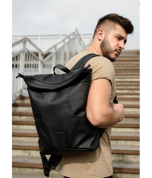 Мужской рюкзак ролл Sambag RollTop X черный Мужской рюкзак ролл Sambag RollTop X черный