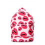 Жіночий рюкзак з принтом " губи "(backpack-lips-white)