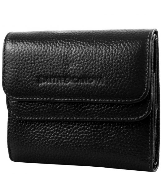 Кошелек женский кожаный SMITH&CANOVA FUL-28611-black