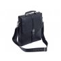 Мужская кожаная сумка Tofionno P5117-2 BLACK из гладкой кожи 