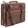 Чоловічий шкіряний портфель 2 Відділення Tuscany Leather Venezia TL141268