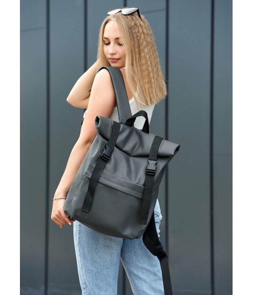 Рюкзак ролл Sambag унисекс RollTop Milton графитовый