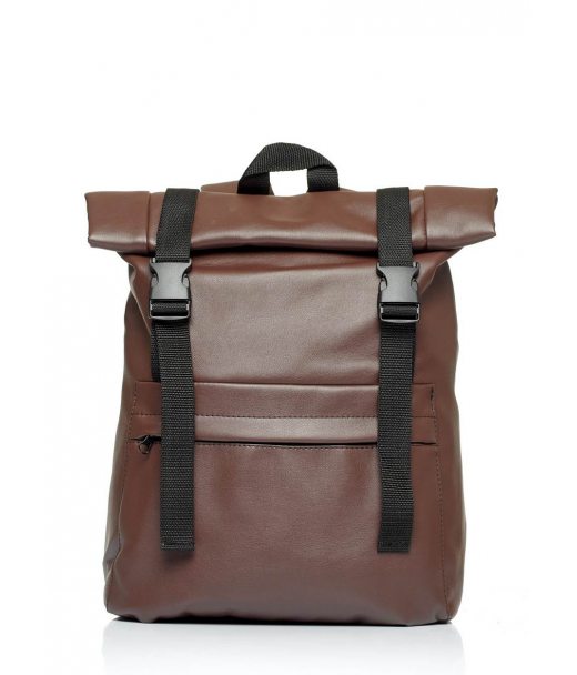 Рюкзак ролл Sambag унисекс RollTop Milton шоколадный