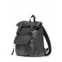 Рюкзак ролл Sambag унисекс RollTop Milton черный с клапаном