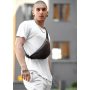 Мужская Поясная сумка бананка  Sambag Soho BS черная