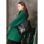 Жіноча велика сумка строчена Sambag Leoma чорна