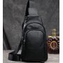 Рюкзак мужской Vintage 14623 кожаный Черный