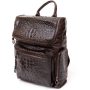 Рюкзак под рептилию кожаный Vintage 20430 Коричневый
