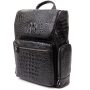 Рюкзак под рептилию кожаный Vintage 20431 Черный