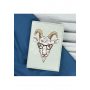 Обложка для паспорта Hipster goat + блокнотик BlankNote 