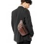 Мужская поясная сумка бананка Sambag Tirso шоколадная